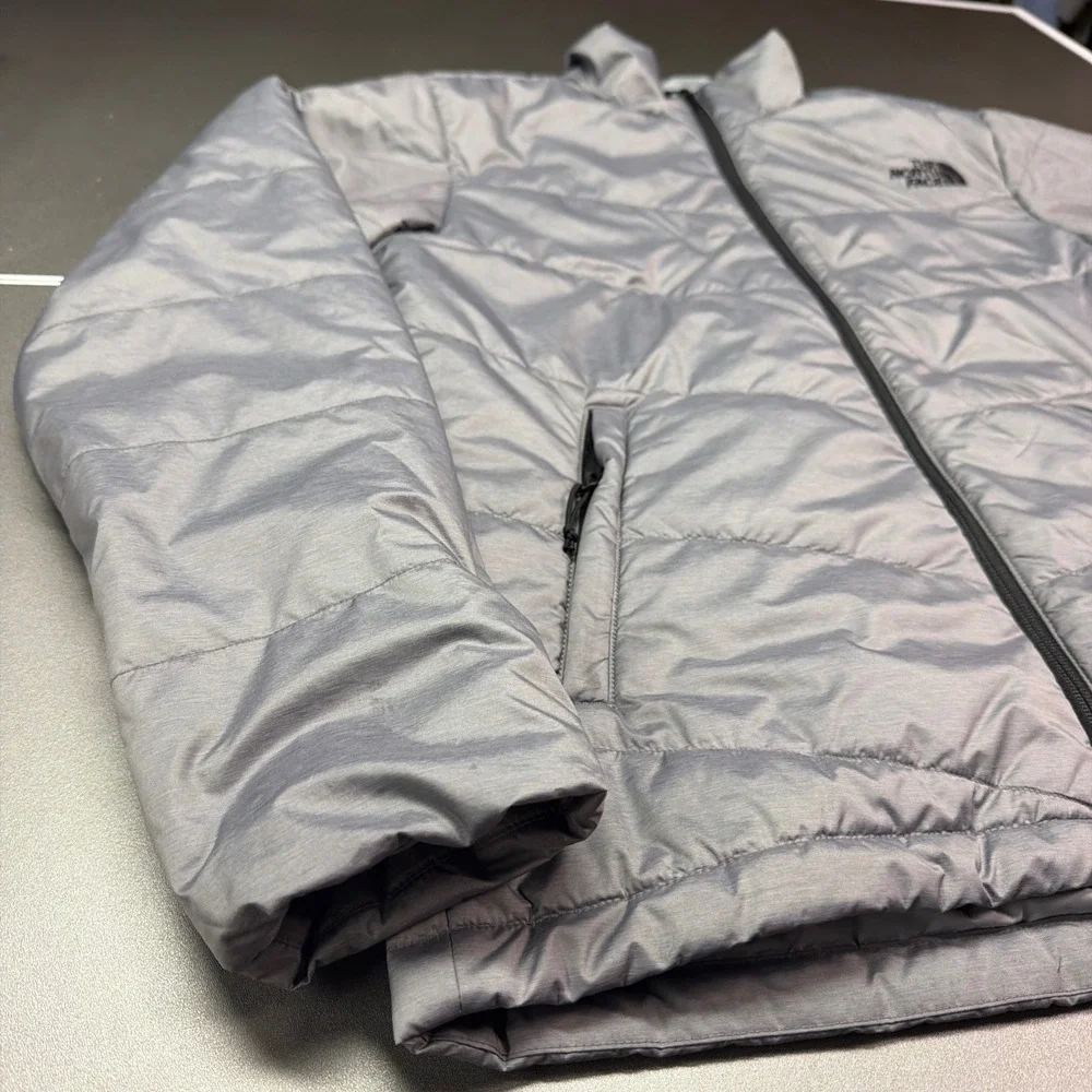 The North Face‎ Jacket Mens Small Gray Full Zip Junction Insulated